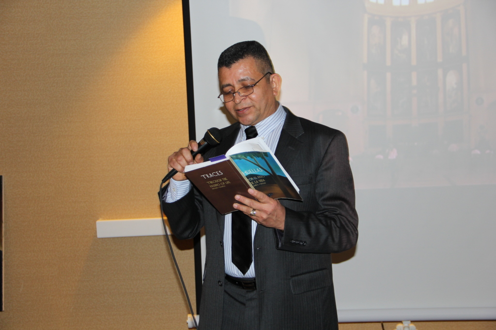 Francisco Rodríguez Mejía, durante la presentación de su libro