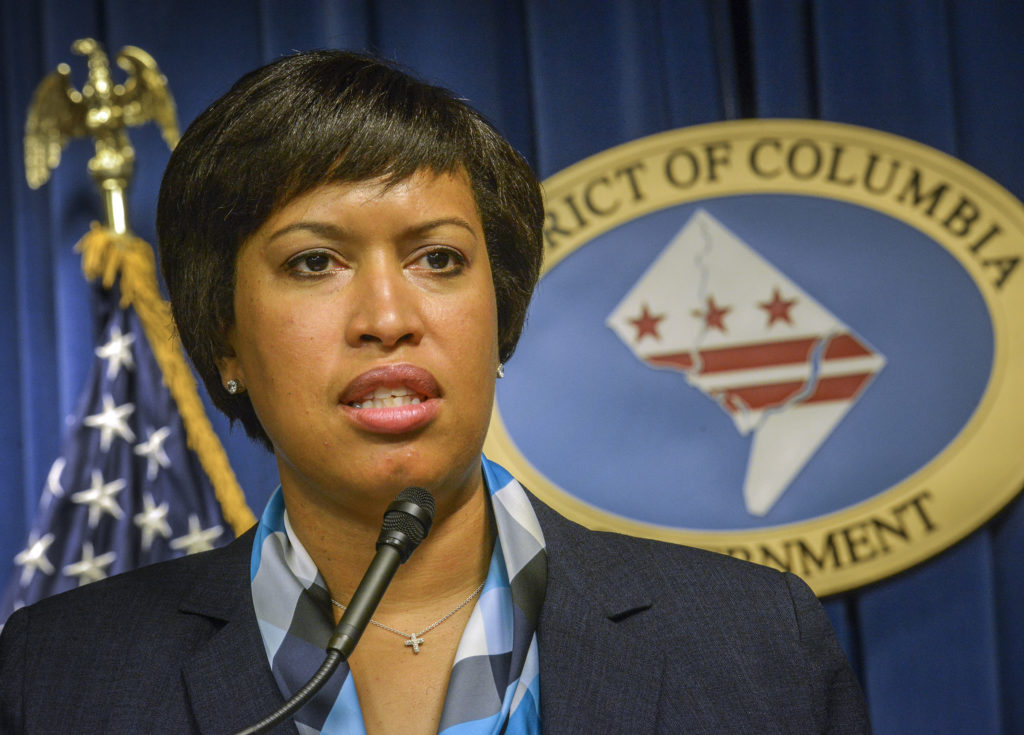 WASHINGTON, DC - JUNE 9: Mayor Muriel Bowser holds a press conference to address, among other things, a new soccer stadium, on June, 09, 2015 in Washington, DC.  (Photo by Bill O'Leary/The Washington Post)